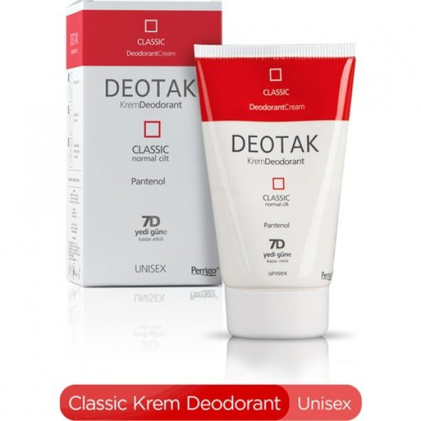 Deotak Normal Ciltler Için Klasik Krem Deodorant 35ml