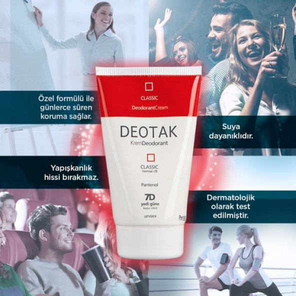 Deotak Normal Ciltler Için Klasik Krem Deodorant 35ml - 4