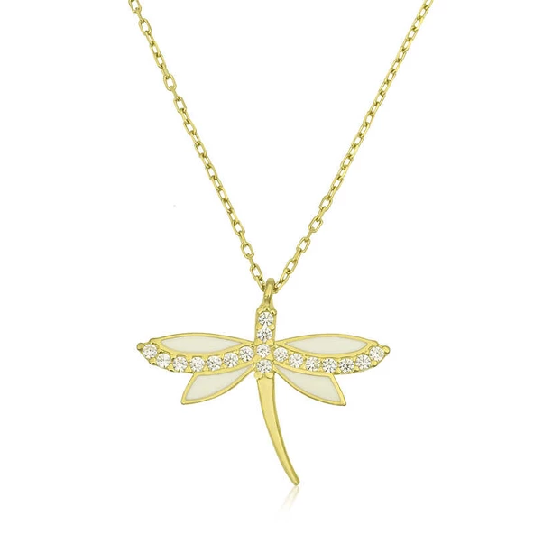 925 Ayar Gümüş Yusufçuk Bayan Gümüş Kolye ürün görseli 1