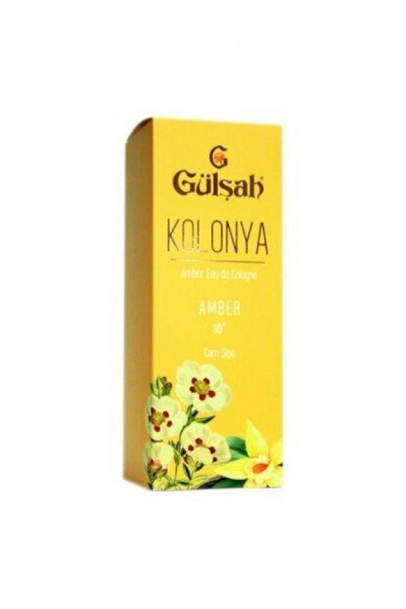 Gülşah Kolonya Amber Cam Şişe 250ml - 2
