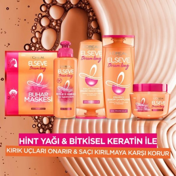 ELSEVE L'oréal Paris Dream Long Bye-bye Makas Saç Bakım Kremi 200 ml - 6