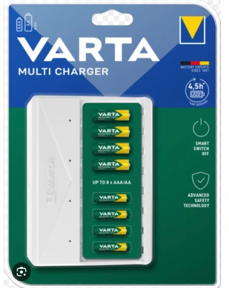 VARTA 57659 USB MULTİ CHARGER 8Lİ PİL ŞARJ CİHAZI (AA-AAA-NIMH)