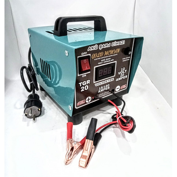 GOLD MERCAN 12 VOLT 20 AMPER DİJİTAL GÖSTERGELİ AKÜ ŞARJ CİHAZI