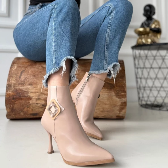 Moose Nude Cilt Topuklu Bot - 2