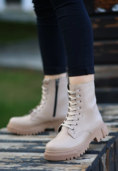 Bria  Nude Cilt Bağcıklı Bot - 2