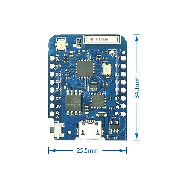 Wemos D1 Mini Pro V1.1.0 Esp8266 16M bayt (128M bit) flaş - 5