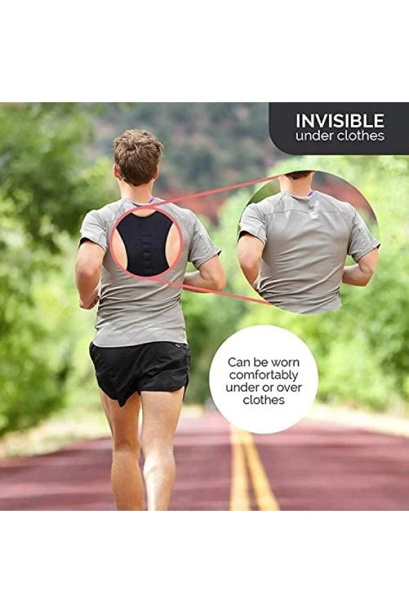 Medikal Dik Duruş Korsesi Kamburluk Önleyici Omuz Sırt Korsesi - Resim 2