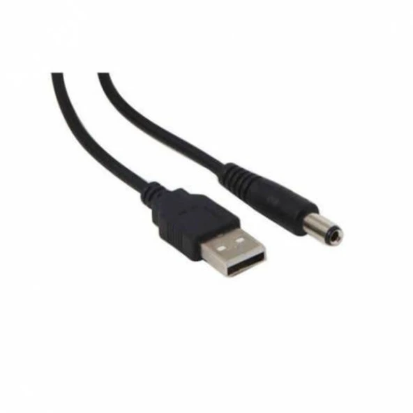 USB to 5.52.1mm  USB to 5.5x2.1mm Güç Kablosu Usb Power 120cm