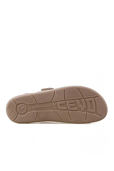 Ceyo 1300-4 Anatomik Kadın Sandalet Bej 36-40 - 5