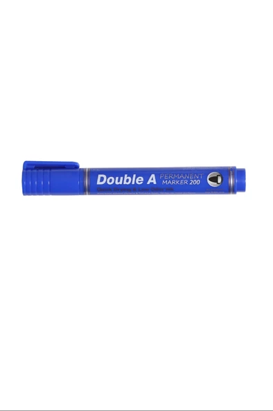 Double A Permanent Yuvarlak Uçlu Kalem Mavi 12'li - 2