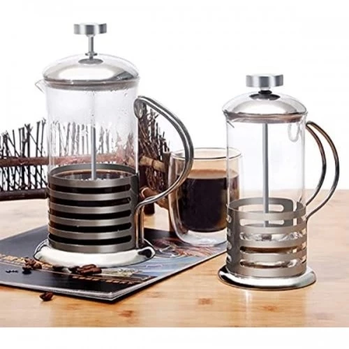 PASLANMAZ ÇELİK GÖVDELİ FRENCH PRESS KAHVE VE ÇAY DEMLEME APARATI - 4