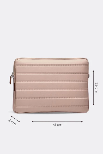 Çizgili Su Geçirmez Macbook Air Pro 15.6 & 16 İnç Vizon Laptop Tablet Kılıfı - 2