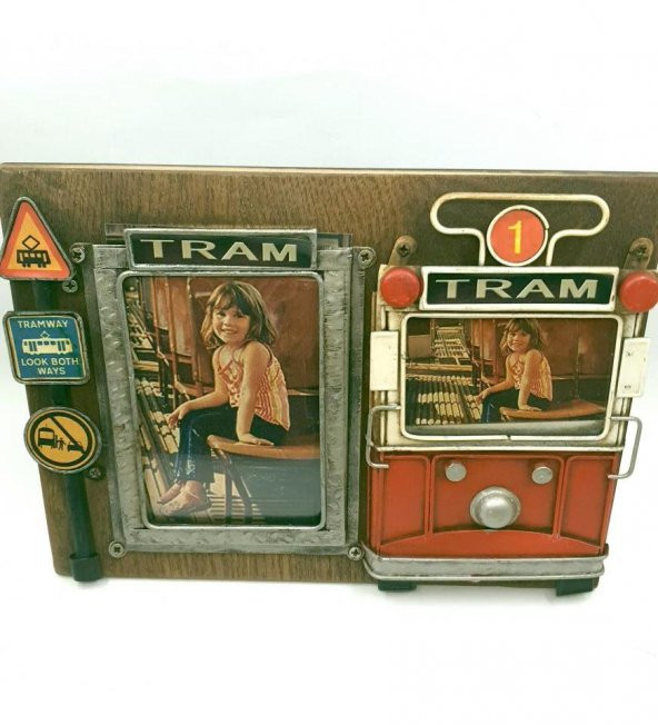 Dekoratif Metal Tramvay Dekorlu Çerçeve - 2