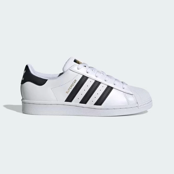adidas Süperstar J Foundation Fu7712 Sneaker Unisex Spor Ayakkabı Beyaz-siyah - 2