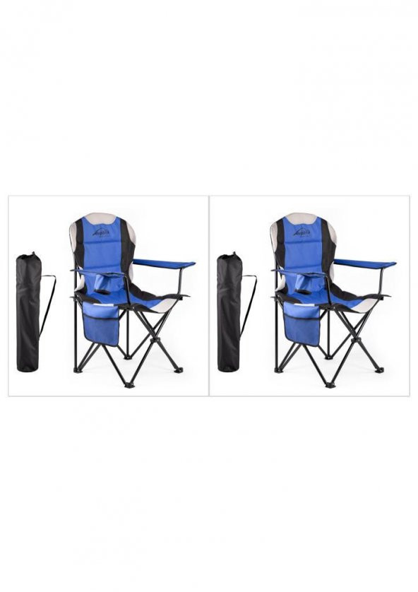 Sportlife Evolite Nature Katlanabilir Kamp Koltuğu 2li Set Mavi