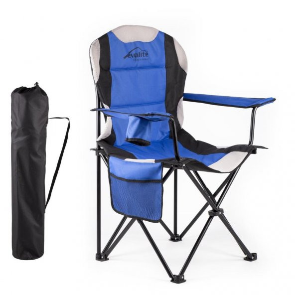 Sportlife Evolite Nature Katlanabilir Kamp Koltuğu 2li Set Mavi - 2