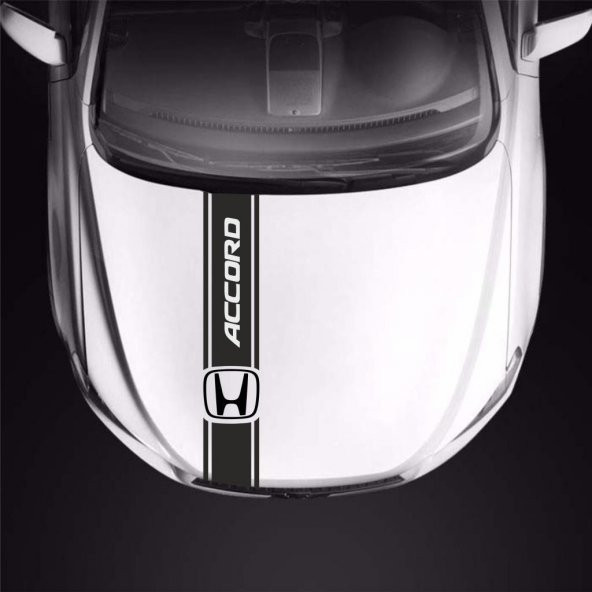 Honda Accord için Kaput Üstü Sport Şerit Sticker Çıkartma