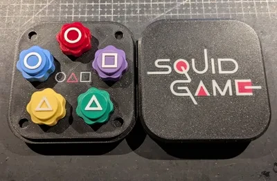 Squid Game Gonggi 5 Taş Oyun Seti, Özel Kare Kutulu, Ağır Taşlı Versiyon - 4