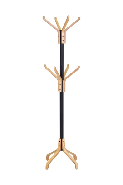 Vesti Ahşap Ayaklı Metal Portmanto Elbise Askılığı - 2