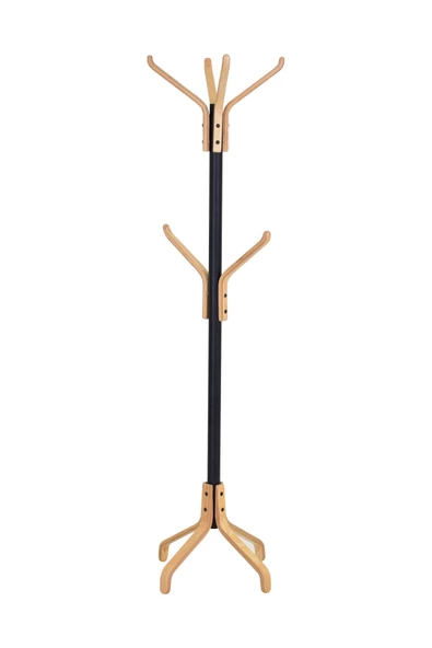 Vesti Ahşap Ayaklı Metal Portmanto Elbise Askılığı - 2