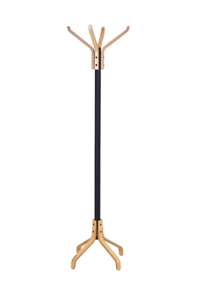 Vesti Ahşap Ayaklı Metal Portmanto Elbise Askılığı - 2