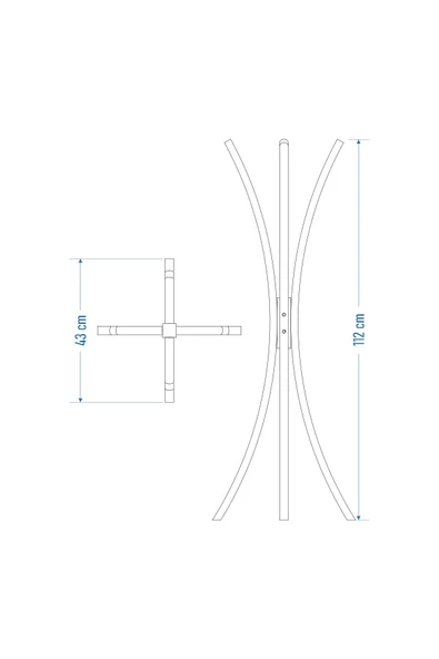 Vesti Ahşap Ayaklı Kestane Portmanto Elbise Askılığı - 3