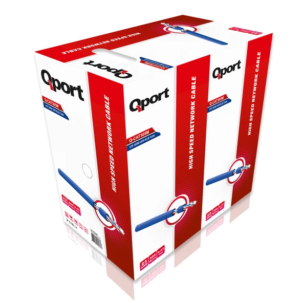 QPORT Q-CAT6M UTP 305 METRE UTP 23AWG MAVI NETWORK KABLO - 2