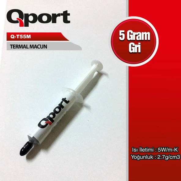 QPORT Q-T55M 5GRAM 5W/M-K 2.7/CM3 TERMAL MACUN ürün görseli