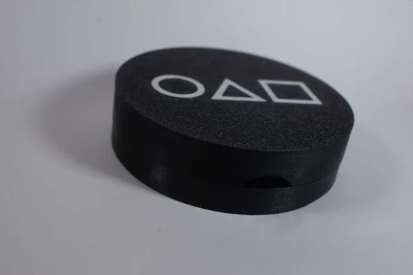 Squid Game Gonggi 5 Taş Oyun Seti, Özel Yuvarlak Kutulu, Ağır Taşlı Versiyon - 3