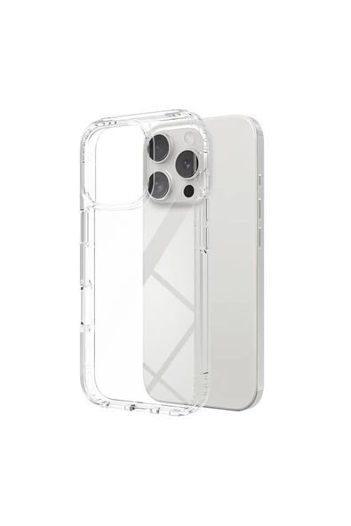 Buff Labs Buff iPhone 16 Pro Air Hybrid Şeffaf Kılıf Crystal Clear - 2