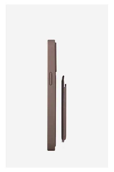 HDD iPhone 15 Pro Uyumlu Kılıf Deri Tasarımlı Kartlıklı Standlı Yükseltilmiş Kenar Korumalı - 2