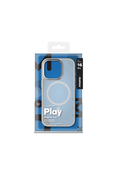 Momax Play CaseForm Magnetic Case iPhone 16 Pro (Light Grey)