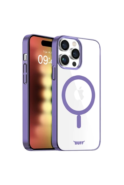 Buff Labs Buff iPhone 15 PRO MagSafe Slim Fit Kılıf Purple