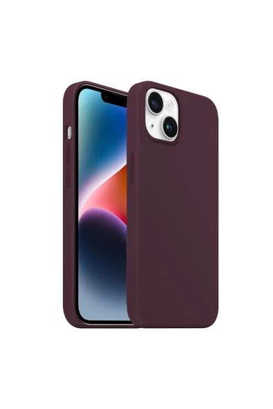 Buff Labs Buff Iphone 14 Rubber Fit Kılıf Wine Red - 1