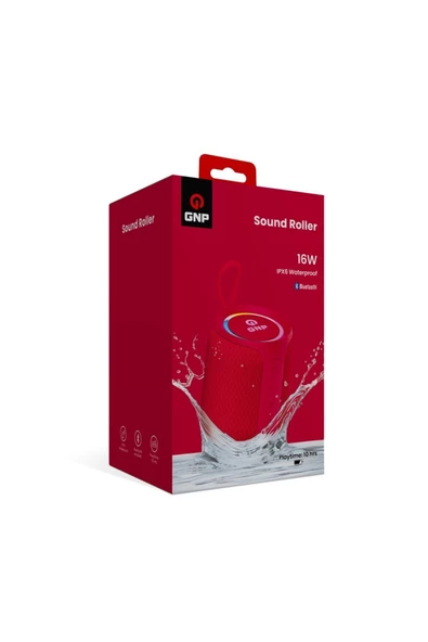 GNP Sound Roller Bluetooth Hoparlor Kırmızı - Resim 2