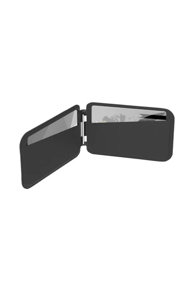 Momax 1-Wallet Magnetic stand card holder (Black) - 4