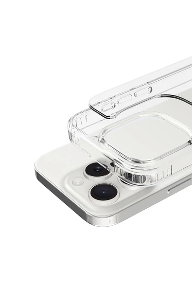 Buff Labs Buff iPhone 16 Pro Air Hybrid Şeffaf Kılıf Crystal Clear - 4