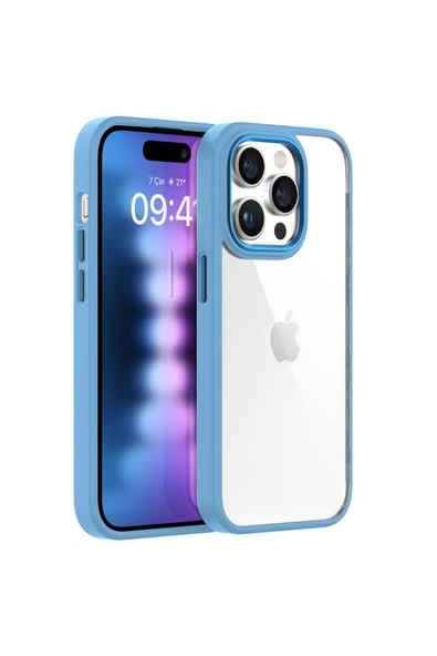 Buff Labs Buff iPhone 15 Pro Max New Air Bumper Kılıf Sierra Blue