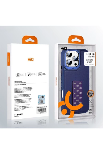 HDD 15 Pro Max Uyumlu Kılıf Mükemmel El Tutamaçlı Standlı Kapak - 6