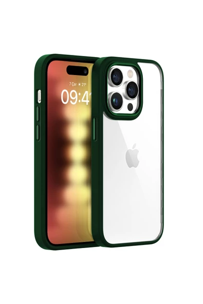 Buff Labs Buff iPhone 15 Pro New Air Bumper Kılıf Green