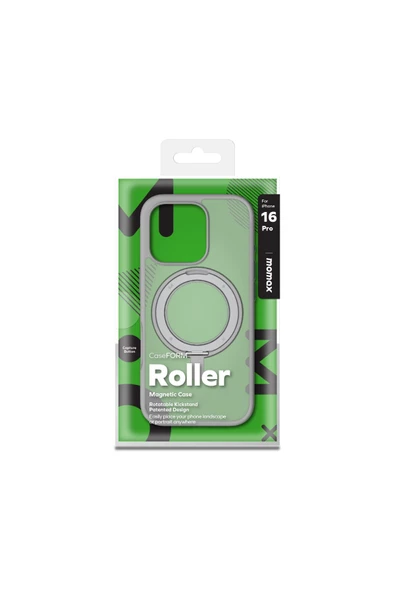 Momax Roller CaseForm Magnetic Case iPhone 16 Pro (Light Grey)