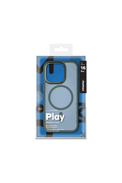 Momax Play CaseForm Magnetic Case iPhone 16 Pro (Green)