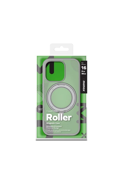 Momax Roller CaseForm Magnetic Case iPhone 16 Pro Max (Light Grey)