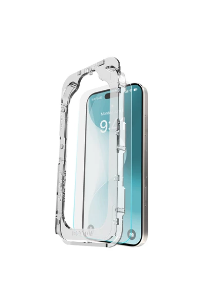 Buff iPhone 16 Glass EasyFit Cam Ekran Koruyucu - Şeffaf - 2