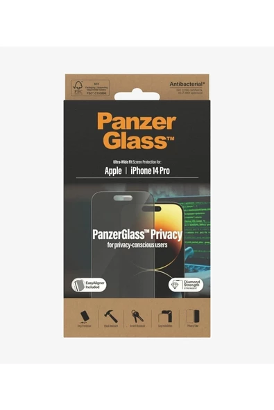 PanzerGlass Iphone 14 Pro Uyumlu Privacy Ekran Koruyucu