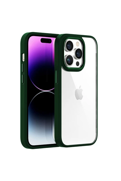 Buff Iphone 14 Pro Max New Air Bumper Kılıf Green