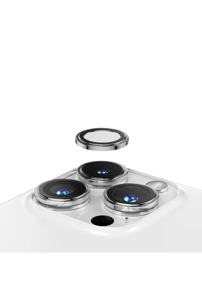 Momax İphone 16 pro / iphone 16 pro max Glasspro full coverage tempered glass lens protector uyumlu - 5