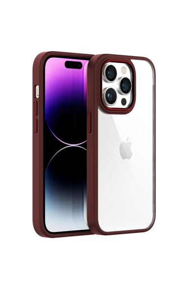 Buff Iphone 14 Pro Max New Air Bumper Kılıf Plum