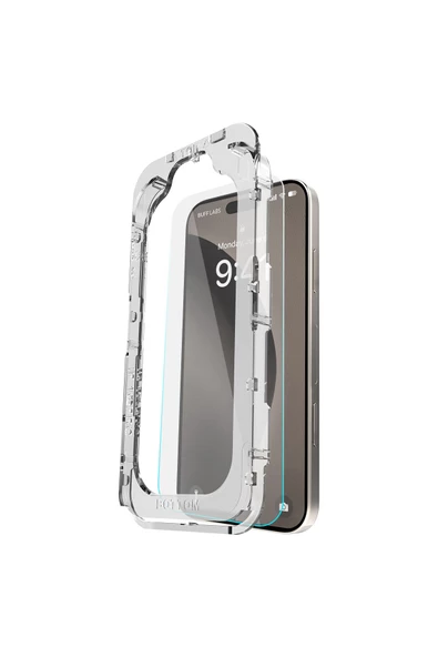 Buff iPhone 16 Pro Max Glass EasyFit Cam Ekran Koruyucu - Şeffaf - 2