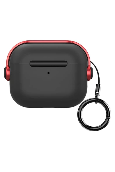 Buff Labs Airpods Pro 2 DjPods Uyumlu Kılıf Black-Red